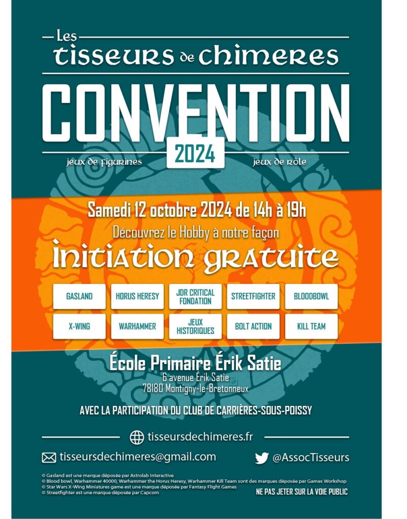 Affiche de la convention des Tisseurs de chimères
